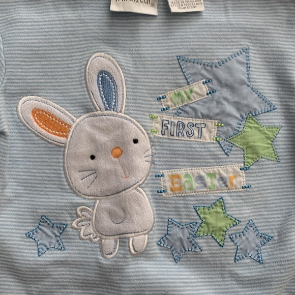 Miniwear Blue 'My First Easter' Baby Onesie - Picture 3 of 6